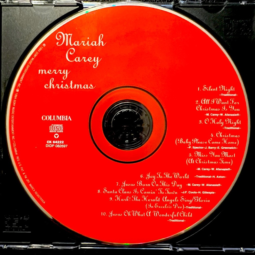Mariah Carey “Merry Christmas” music CD.